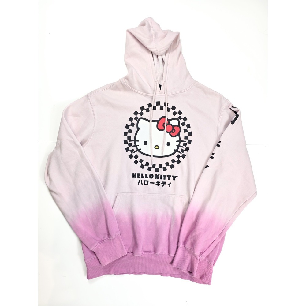 Sanrio Hello Kitty Pink‎ Dip Dye Oversized Hoodie Sweatshirt Women's Size Medium